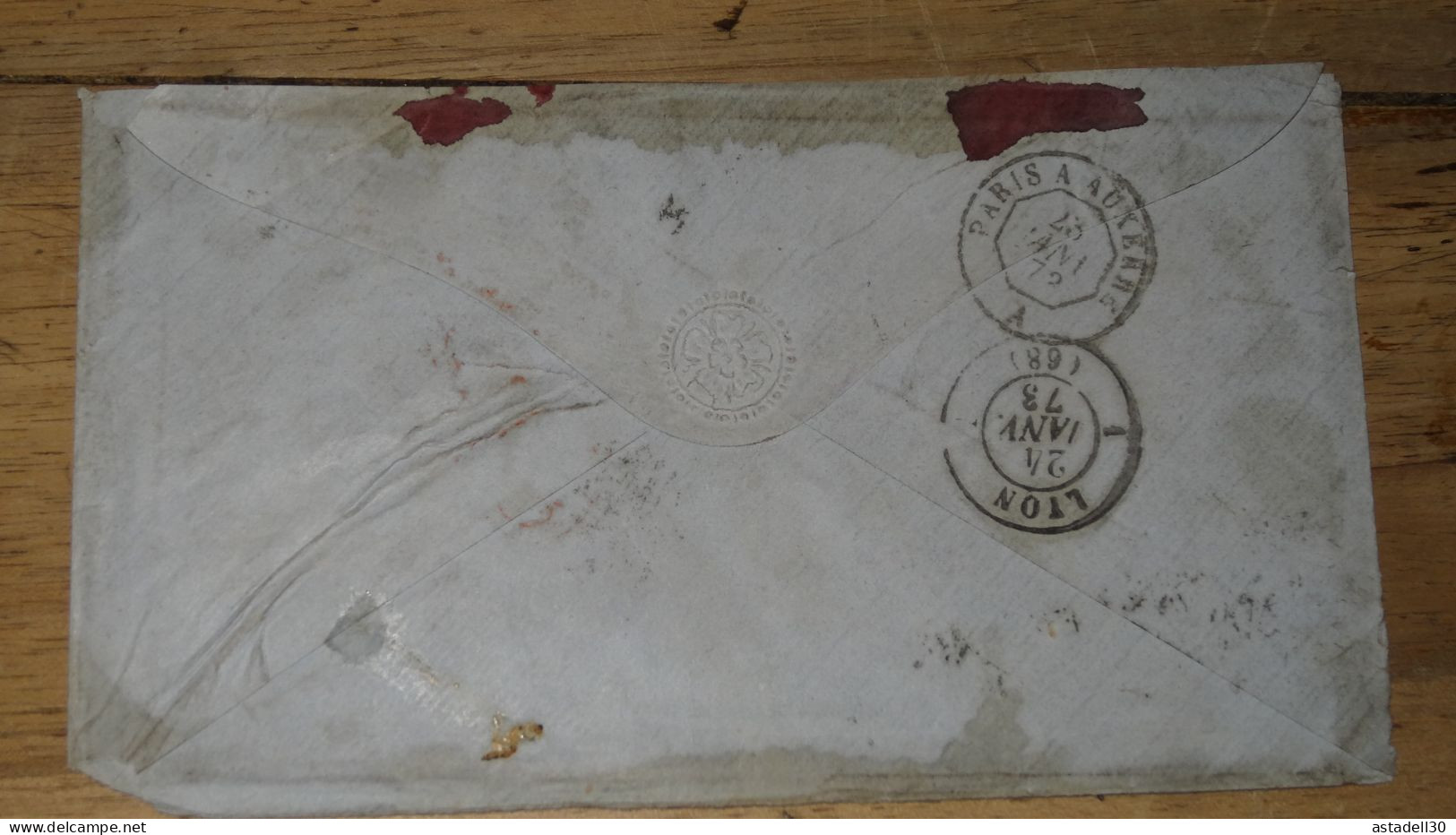 Enveloppe Avec 2 Timbres,  Nottingham 1873 To France  ...................... 240424-CL-2-4 - Brieven En Documenten