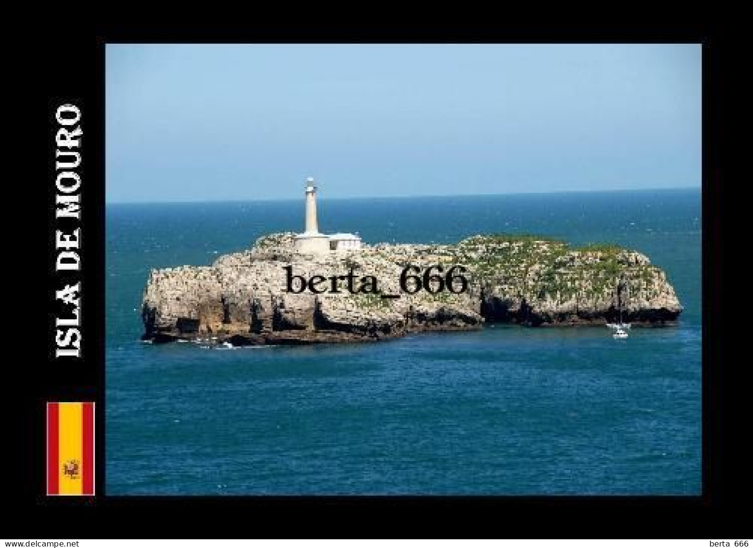 Spain Mouro Island Lighthouse New Postcard - Fari