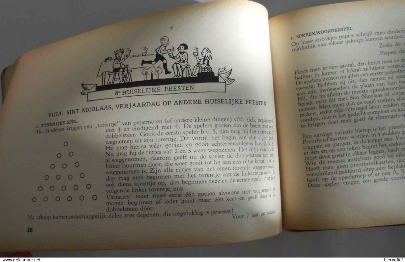 SPEL EN LIED 3 Vrolijke Vrienden - Door Ans M. Bos  & Marie J. De Haas / Den Haag Van Stockum & Zoon 1943 Kinderen Zang - Giovani