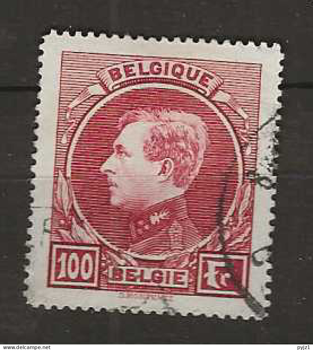 1929 USED Belgium Mi 265-I Perf  14 1/2 - 1929-1941 Groot Montenez