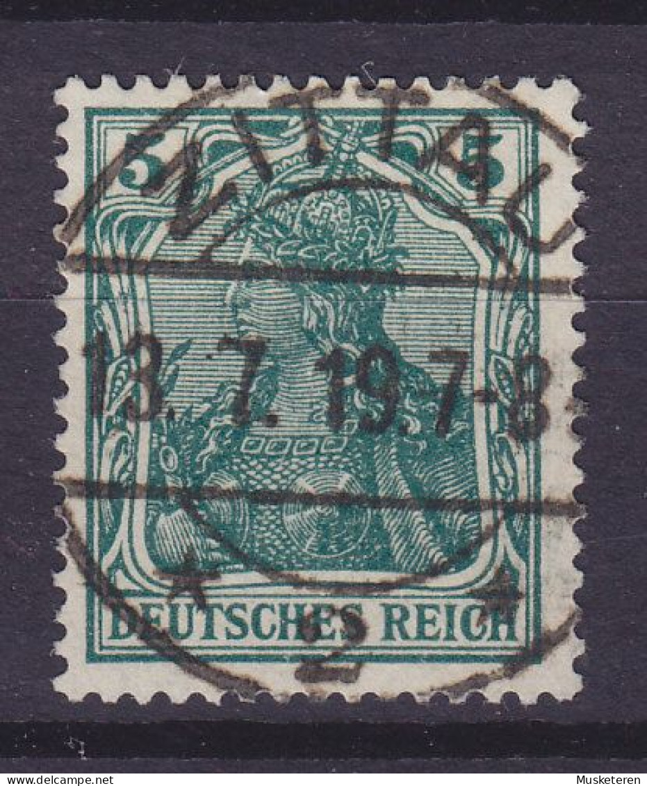 Deutsches Reich 1905 Mi. 85, 5 Pf. Germania Deluxe ZITTAU 1919 Cancel !! - Usados