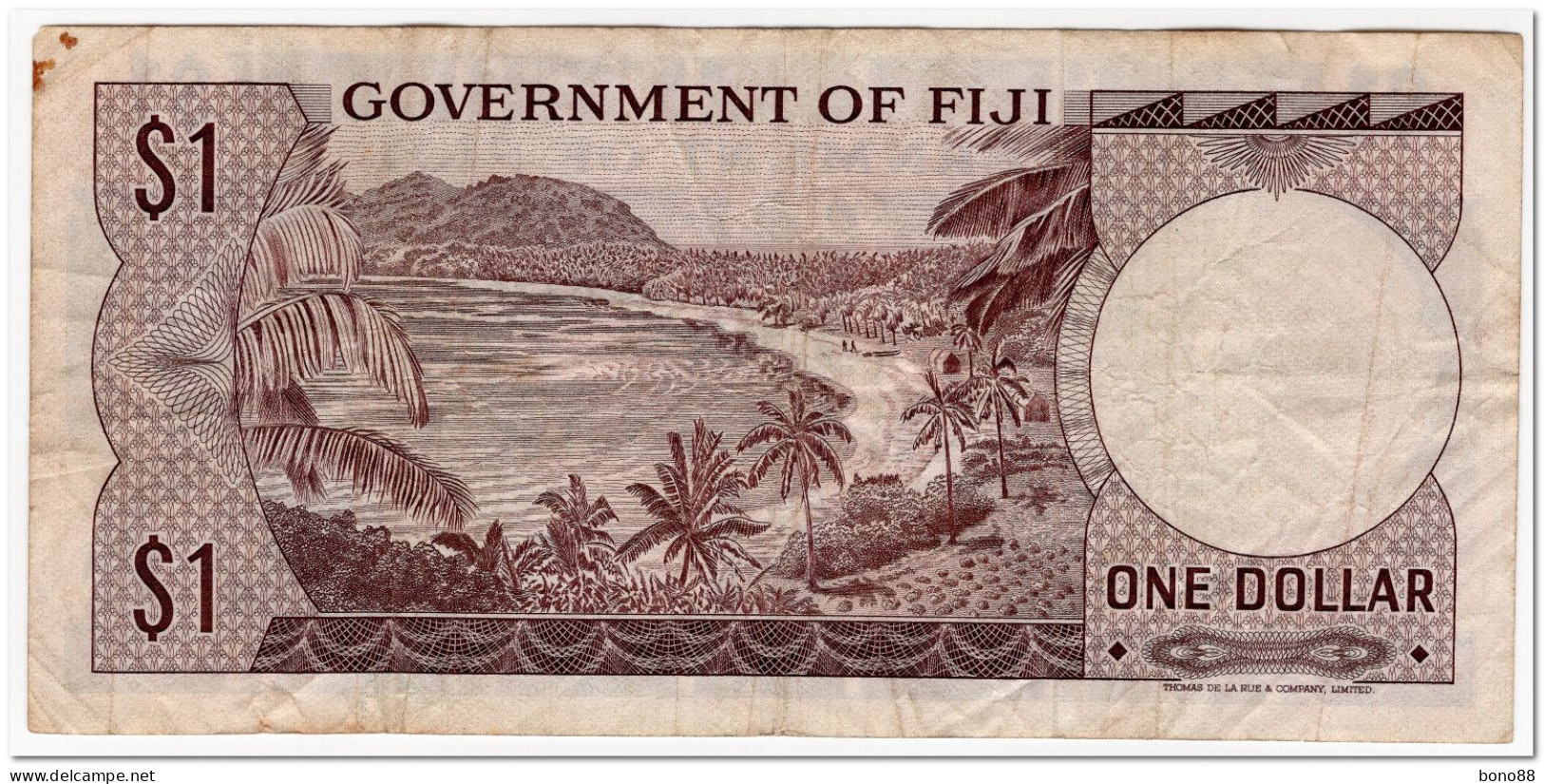 FIJI,1 DOLLAR,1969,P.59,F-VF - Fiji