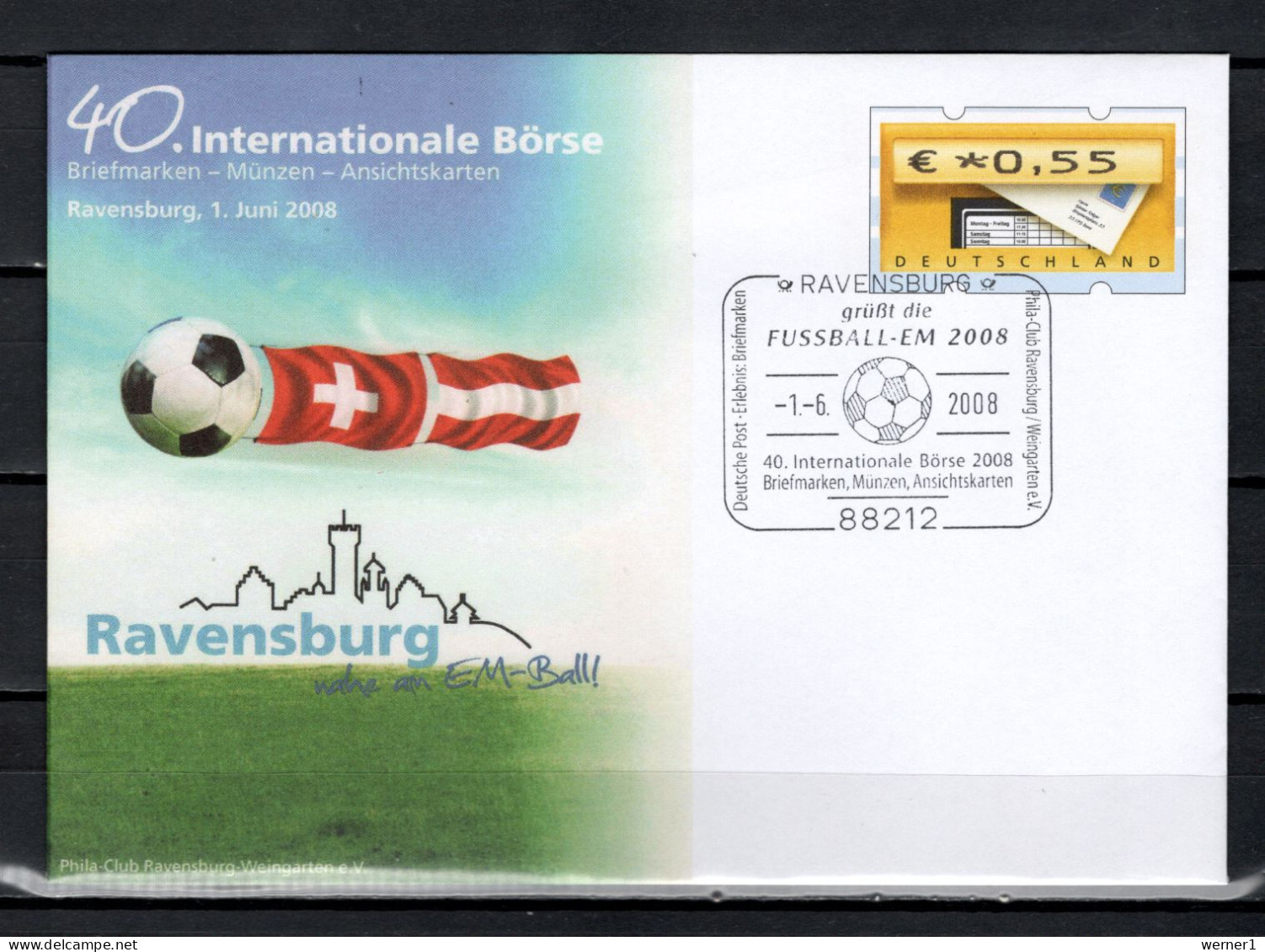 Germany 2008 Football Soccer European Championship Commemorative Cover - Europees Kampioenschap (UEFA)