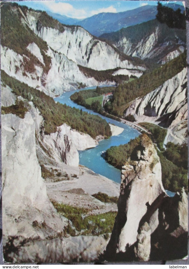 SWITZERLAND SWISS HELVETIA FLIMS RHEINSCHLUCHT CP PC AK CARD POSTKARTE CARTE POSTALE POSTCARD ANSICHTSKARTE CARTOLINA - Sonstige & Ohne Zuordnung