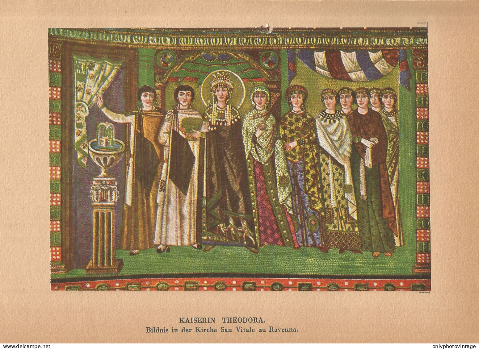 Kaiserin Theodora - Stampa D'epoca - 1920 Vintage Print - Stiche & Gravuren