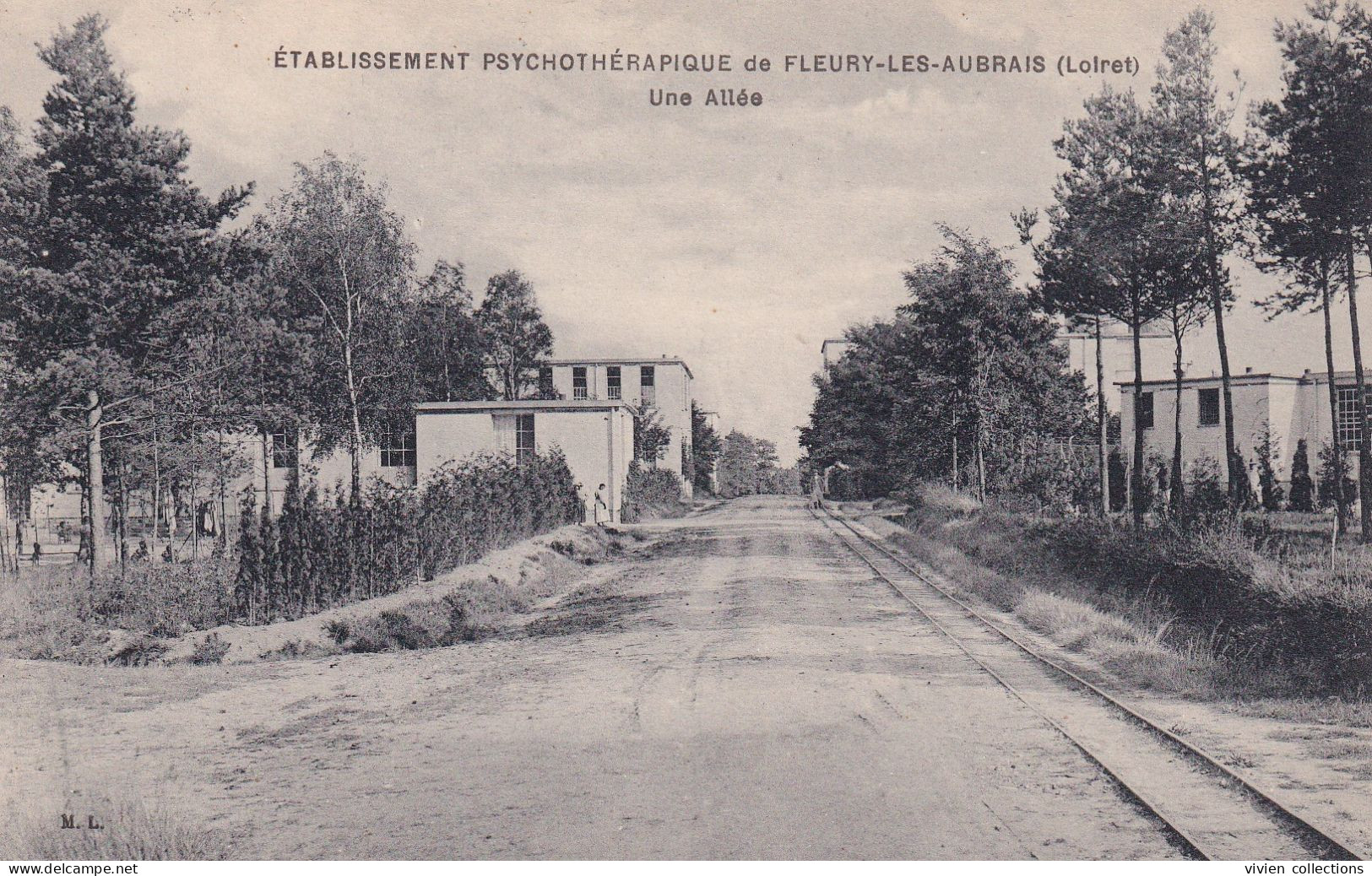 Fleury Les Aubrais (45 Loiret) Etablissement Psychothérapique Une Allée - édit. ML - Otros & Sin Clasificación