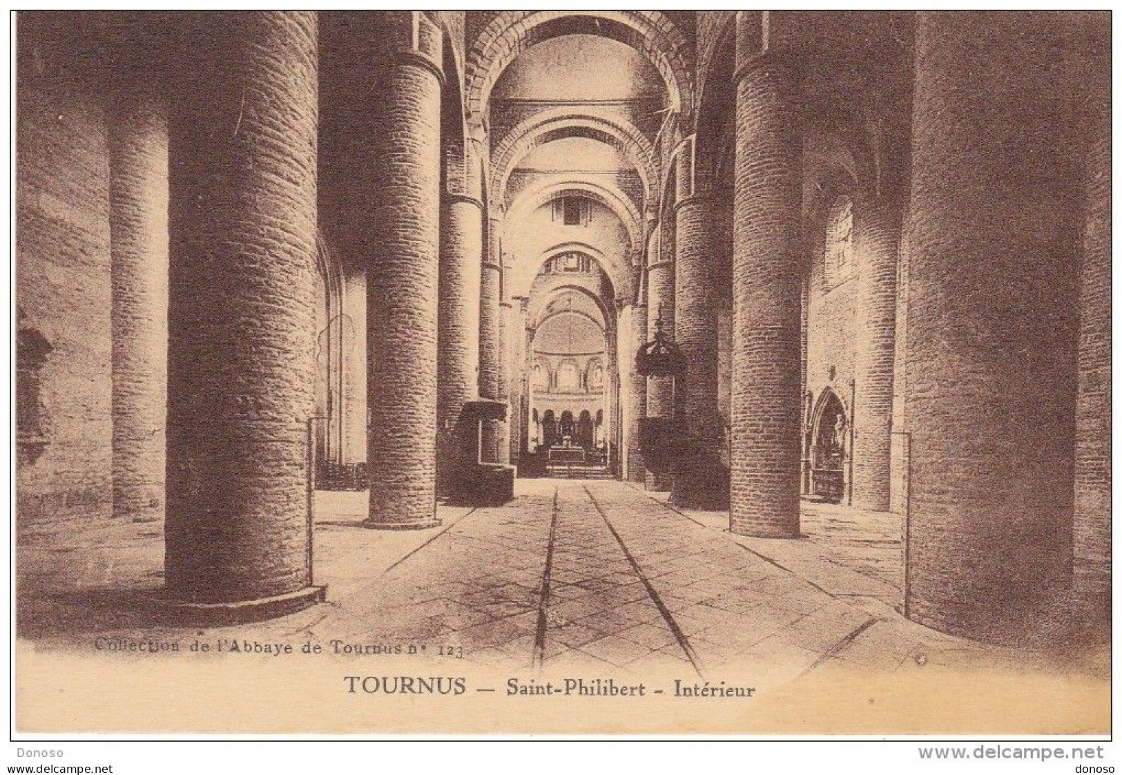 TOURNUS Eglise Saint Philibert Intérieur Non Circulé - Sonstige & Ohne Zuordnung