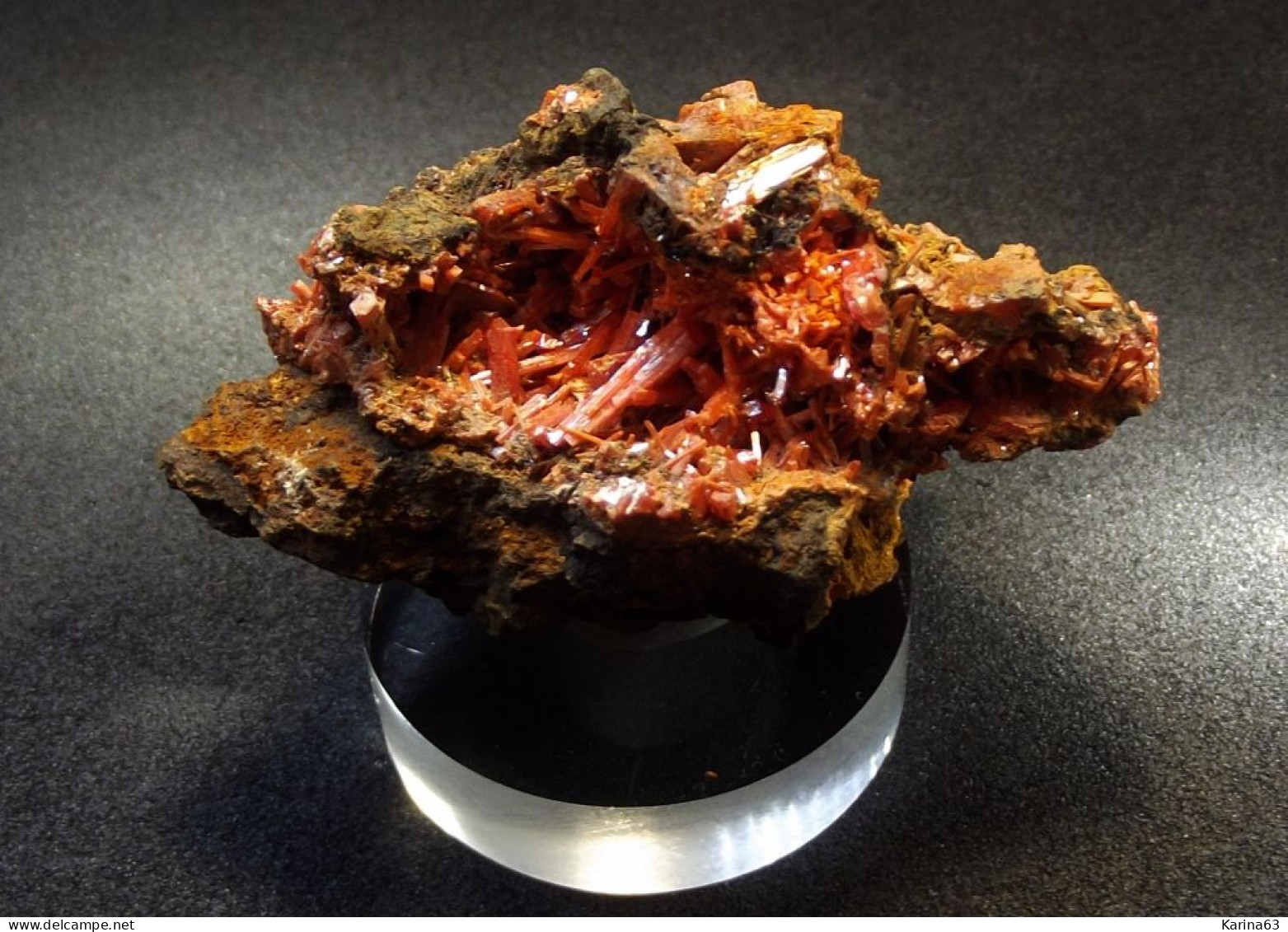 Crocoite ( 5 X 3 X 2.5 Cm) - Red Lead Mine - Tasmania - Australia - Minéraux