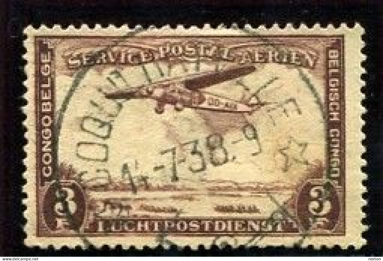 Congo Coquilhatville Oblit. Keach 8A2-Dmyt Sur C.O.B. PA10 Le 14/07/1938 - Used Stamps