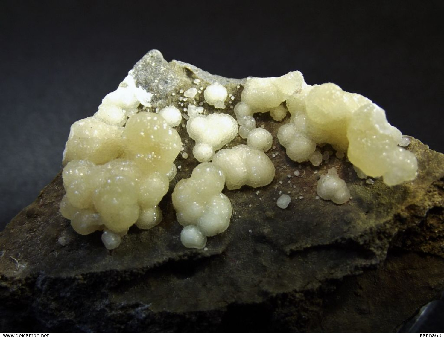 Calcite On Matrix ( 6 X 3.5 X 2.5 Cm ) Montalto De Castro - Viterbo - Lazio - Italy - Minerales