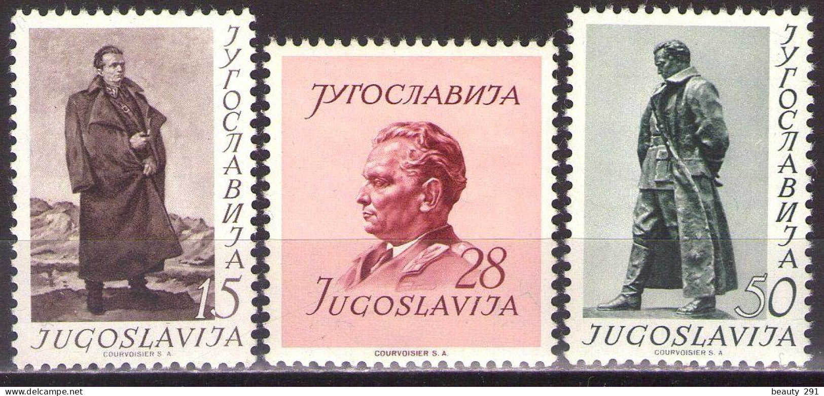Yugoslavia 1952 - Marshal Tito - Mi 693-695 - MNH**VF - Unused Stamps