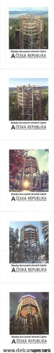 **VZ 0050 Czech Republic Private Design Stamps Tree Track Lipno, Sumava II. 2016 - Andere & Zonder Classificatie