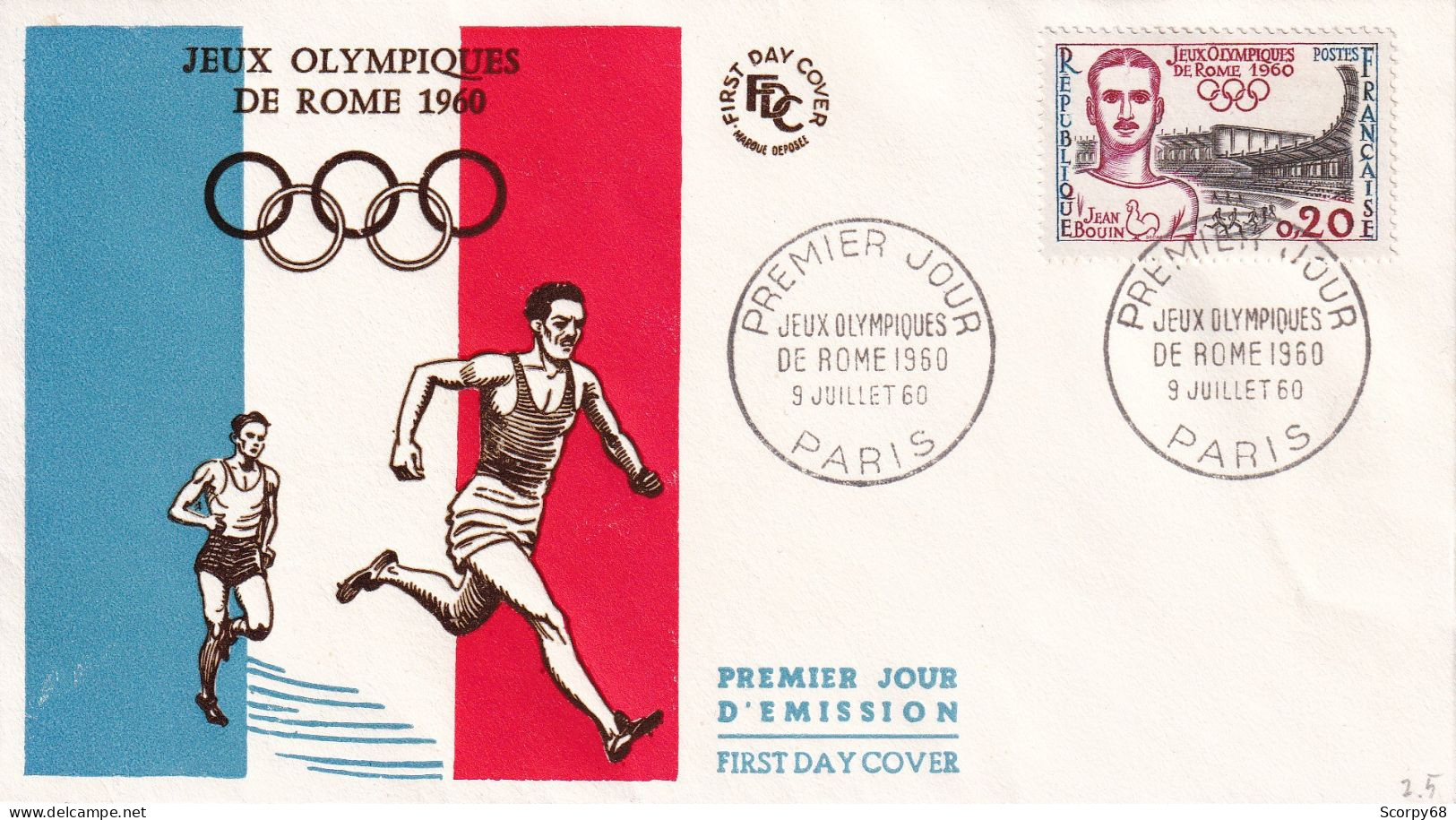 FDC 09/07/1960: Jeux Olympiques De Rome 1960 - Y&T N° 1265 - 1960-1969