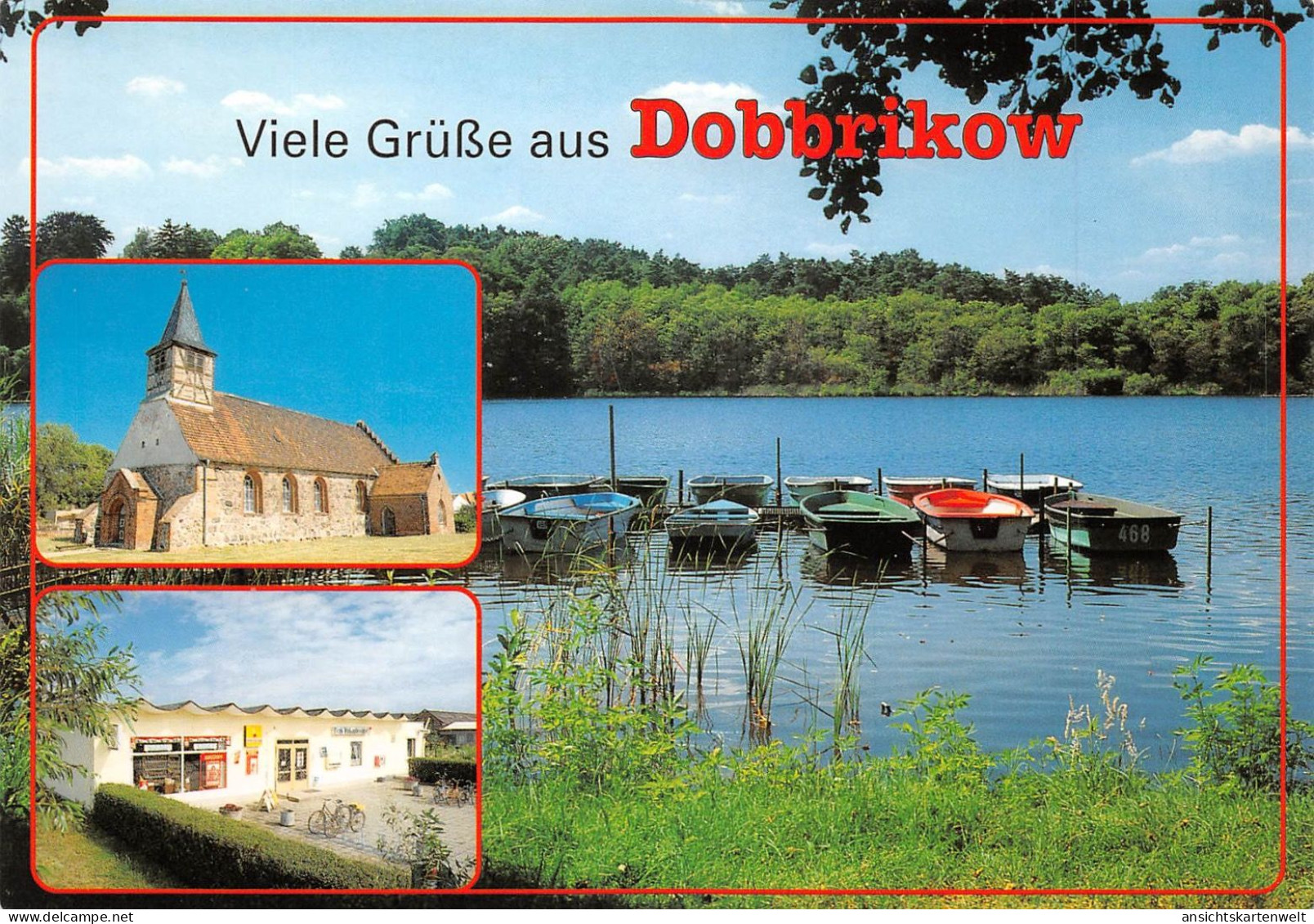 Dobbrikow Kirche Vordersee Doris Einkaufscenter Ngl #172.111 - Sonstige & Ohne Zuordnung