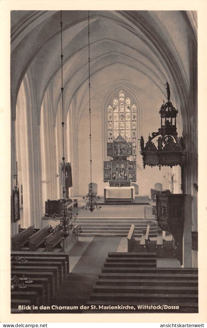 Wittstock/Dosse Blick In Den Chorraum Der St. Marienkirche Ngl #172.124 - Other & Unclassified