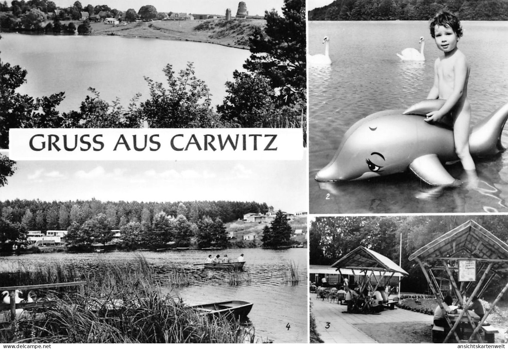 Carwitz (Kreis Neustrelitz) Parkgaststätte Zeltplatz Luzin Ngl #172.141 - Andere & Zonder Classificatie