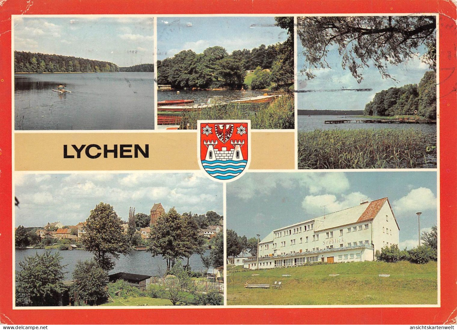 Lychen Bootshafen See Ferienzentrum Zwirnerei Gl1986 #172.134 - Autres & Non Classés