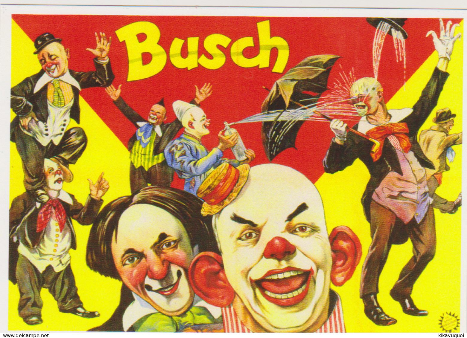 CIRQUE BUSCH - CARTE POSTALE 10 X 15 CM NEUF - Circo