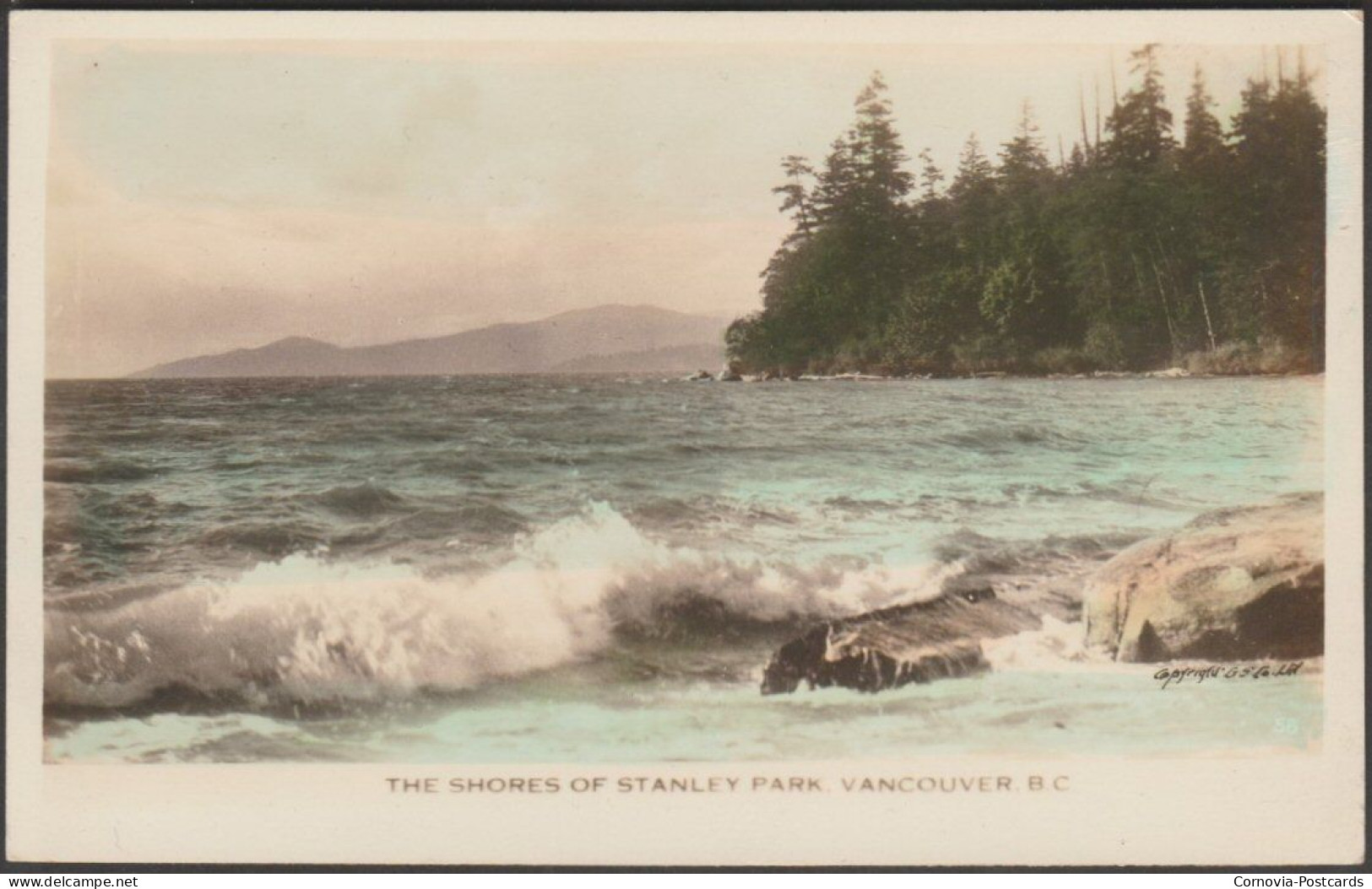 The Shores Of Stanley Park, Vancouver, C.1940s - Gowen Sutton RPPC - Vancouver