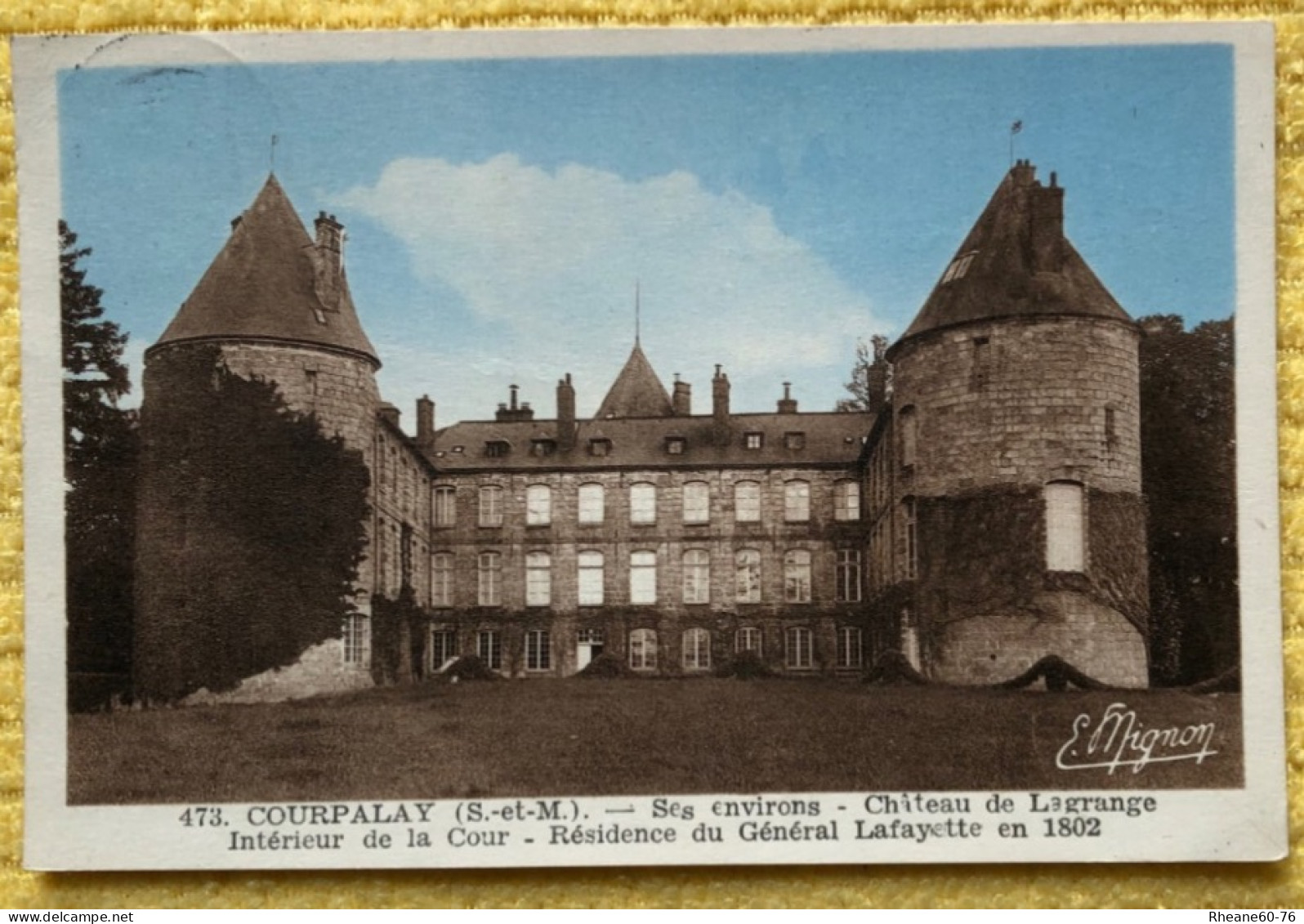 CPSM - Courpalay 77 Seine Et Marne - Château De Lagrange Intérieur De La Cour - E. Mignon - Other & Unclassified