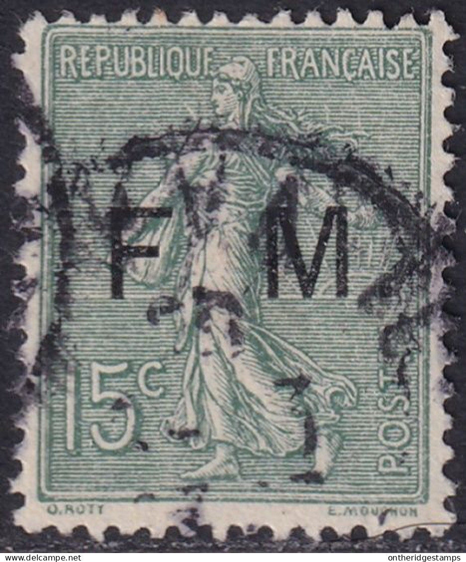 France 1904 Sc M3 Yt Militaire 3 Military Used - Sellos De Franquicias Militares