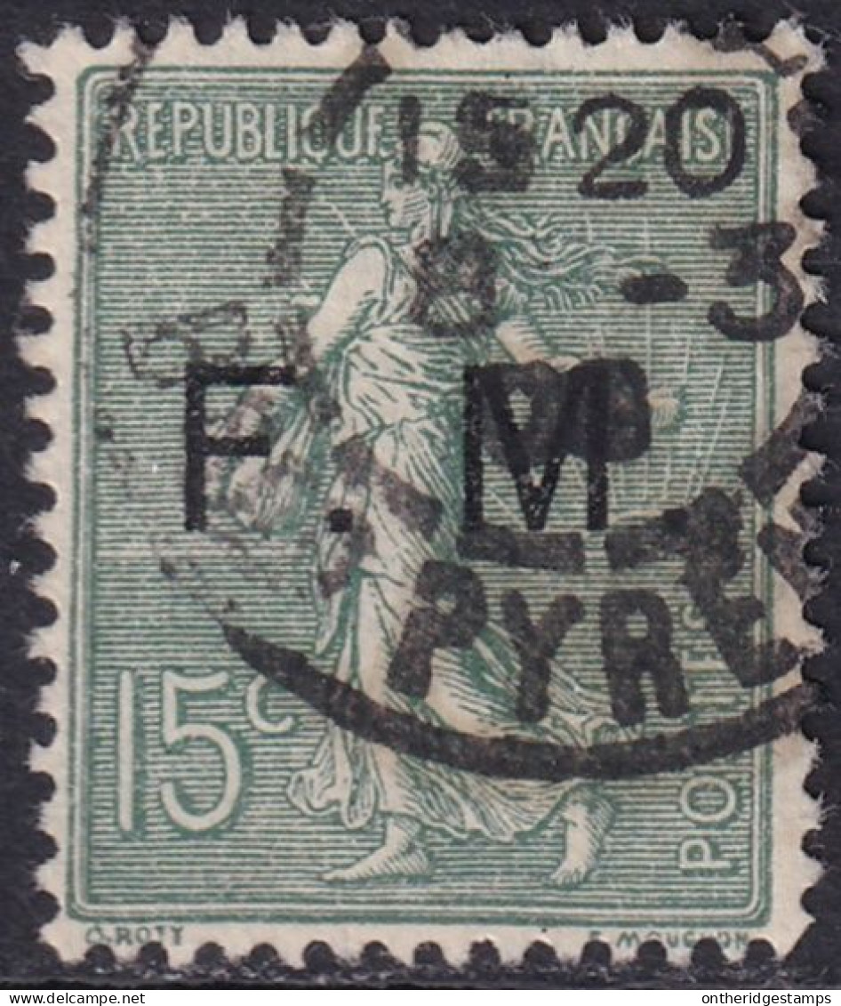 France 1904 Sc M3 Yt Militaire 3 Military Used - Francobolli  Di Franchigia Militare