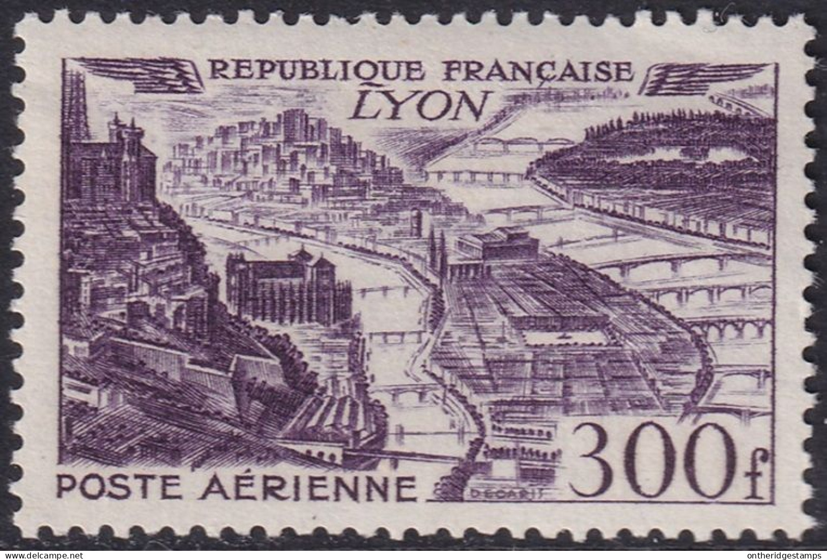 France 1949 Sc C25 Yt PA26 Air Post MH* - 1927-1959 Mint/hinged