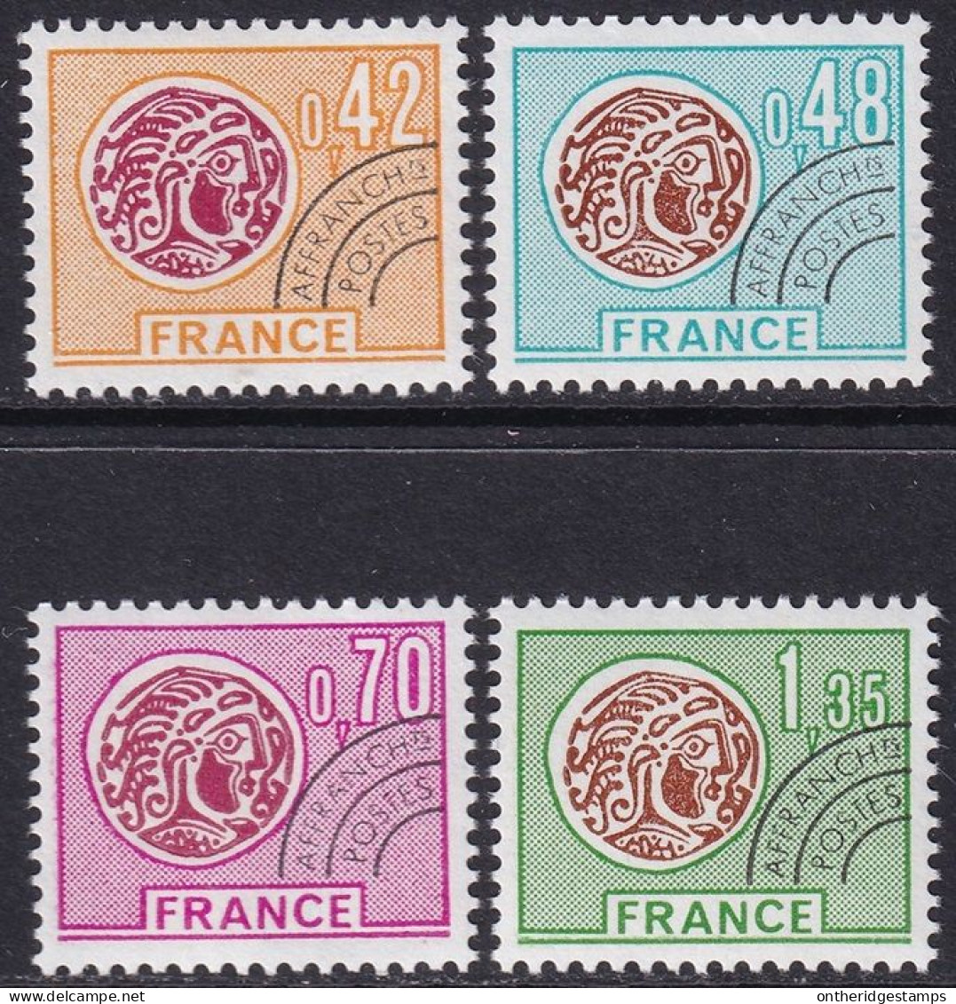 France 1975 Sc 1421-4  Precancelled Set MNH** - 1964-1988