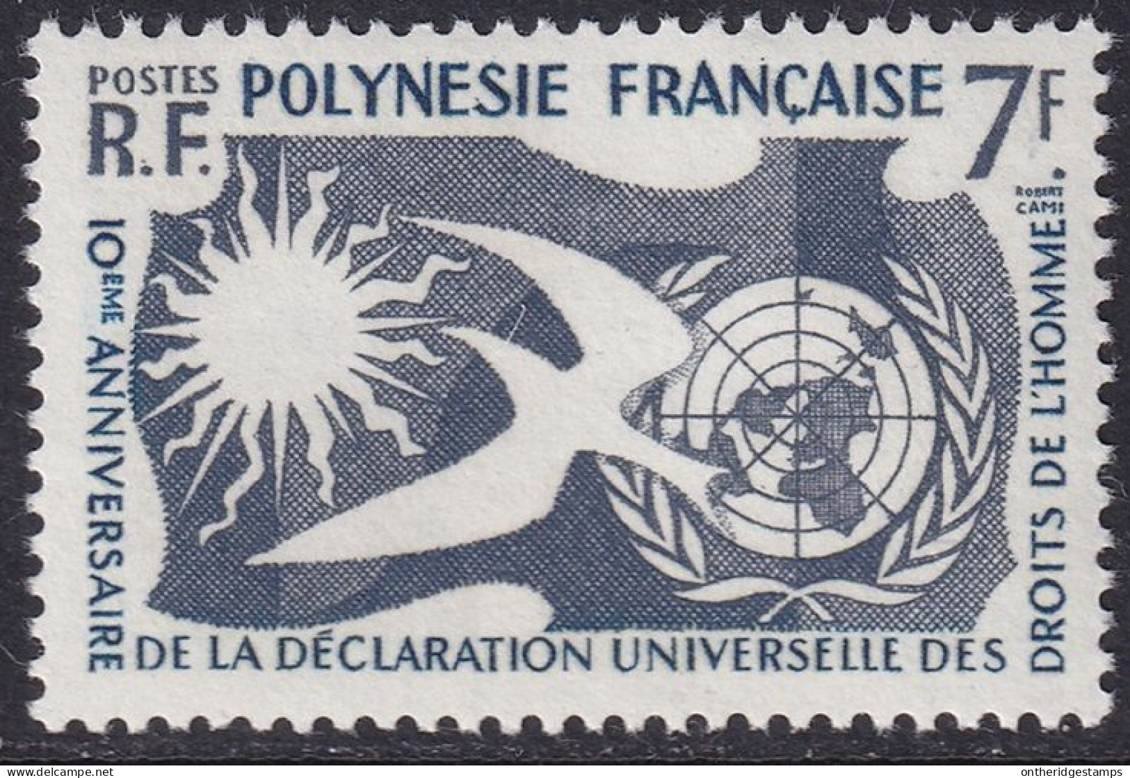 French Polynesia 1958 Sc 191  MLH* - Ongebruikt