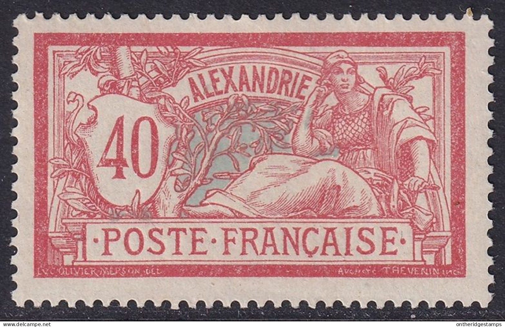 French Offices Alexandria 1902 Sc 26 Yt 29 MH* - Unused Stamps