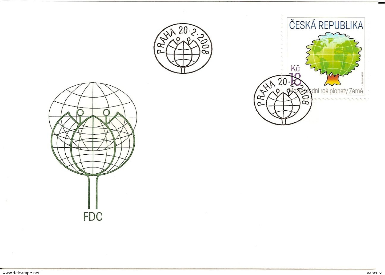 FDC 546 Czech Republic - Year Of Planet Earth 2008 Tree - Environment & Climate Protection