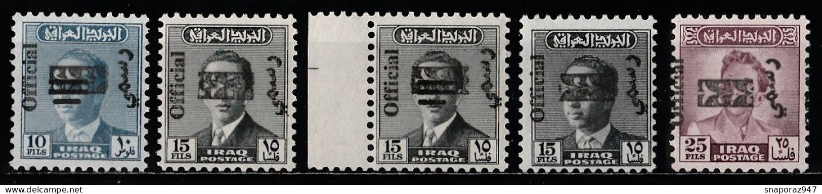 1973 Iraq Service "King Faisal II Overprinted" Set MNH** Reg - Iraq