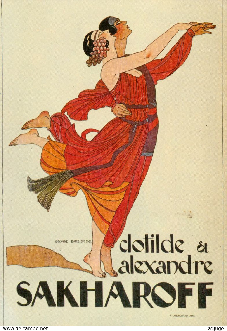 CPM-Affiche C. & A. SAKHAROFF - Danse Et Magie - Illustrateur Art Nouveau  Georges Barbier 1921 - Dans