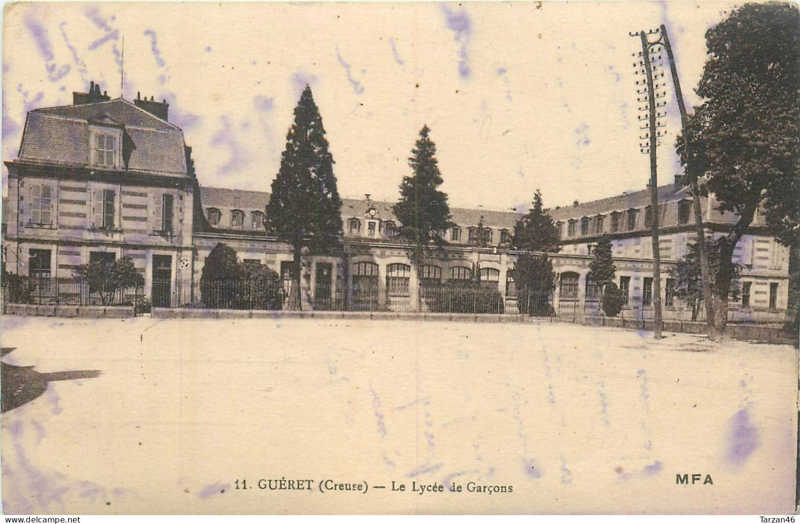 28.04.2024 - A -  11. GUERET (Creuse) Le Lycée De Garçons - Guéret