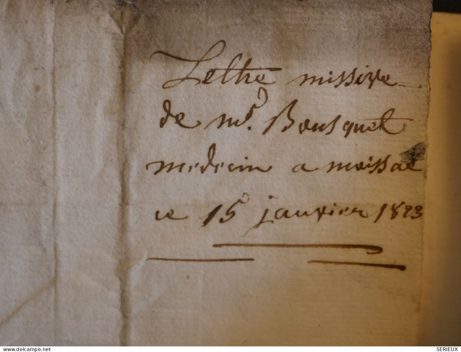 DN15 FRANCE  LETTRE  RR  1823 PETIT BUREAU  MOISSAC A VILLEFRANCHE   +PHARMACIEN + AFF. INTERESSANT++ - 1801-1848: Vorläufer XIX