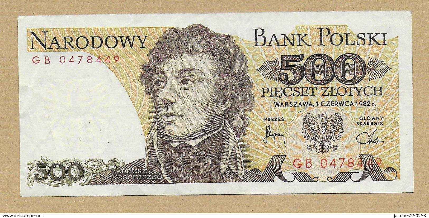 500 ZLOTYCH  1982 - Polen