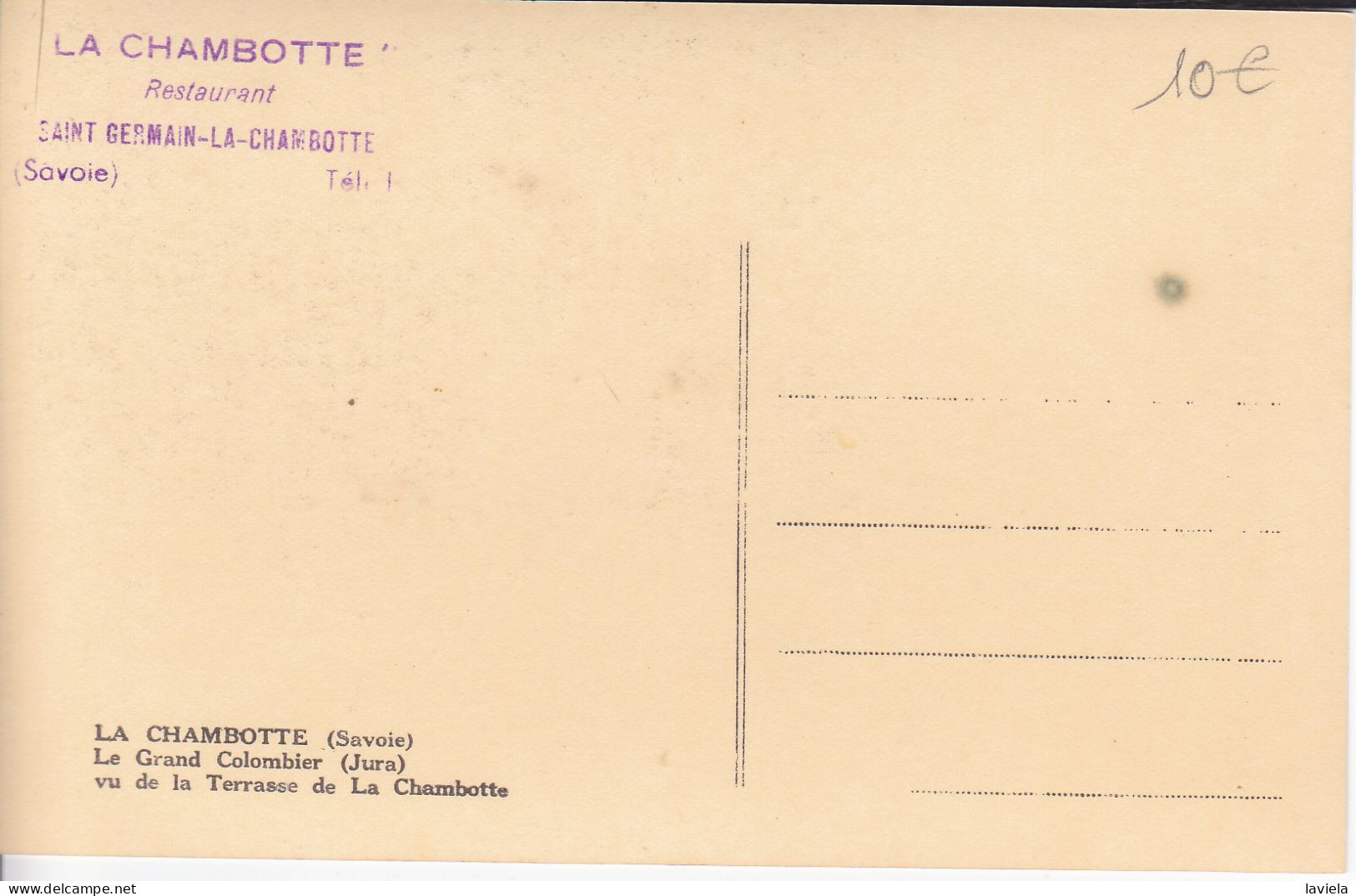 73 LA CHAMBOTTE (alt. 940 M) - Le Grand Colombier (Jura) Vu De La Terrasse De La Chambotte - Sonstige & Ohne Zuordnung