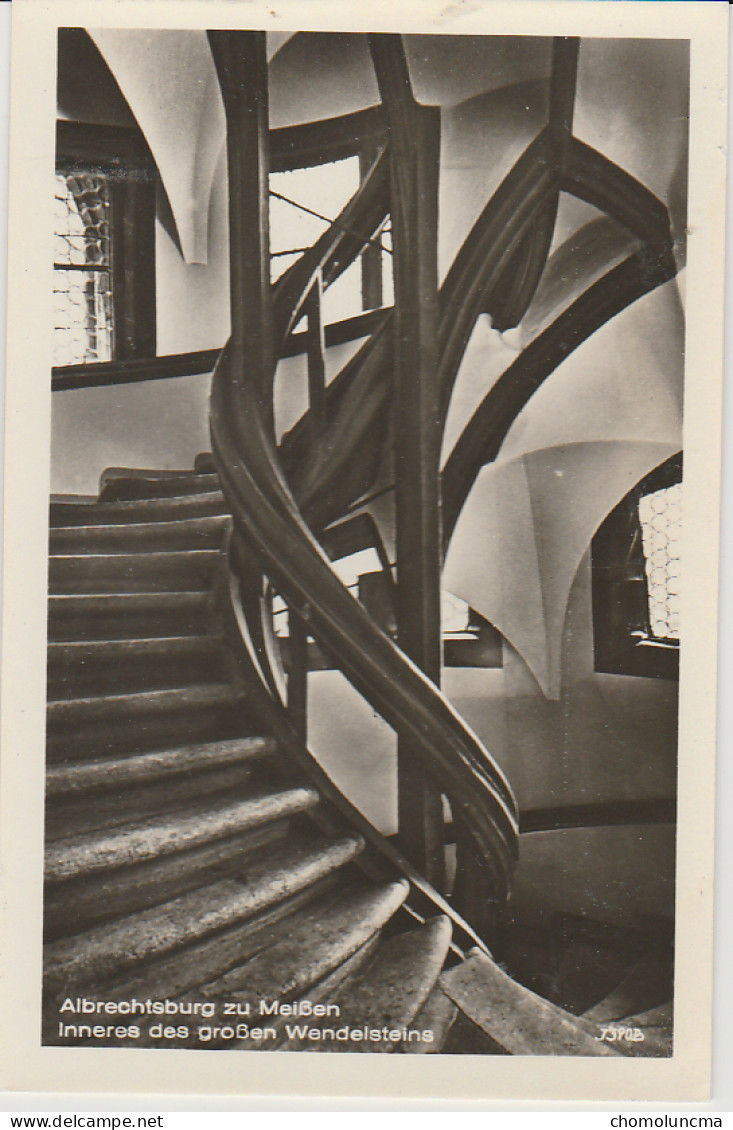 Meissen Schloss Albrechtsburg Wendelstein Castle Inneres Escalier En Collimaçon Spiral Staircase - Meissen