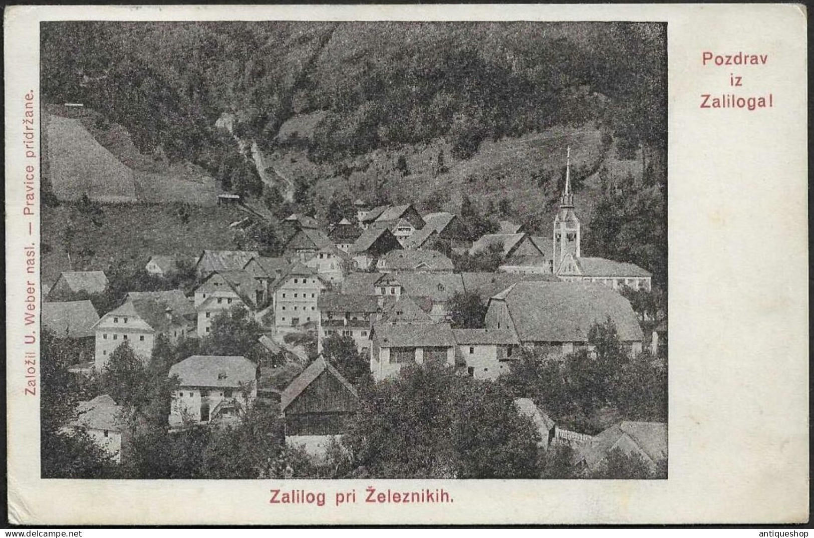 Slovenia-----Zali Log-----old Postcard - Slovenië