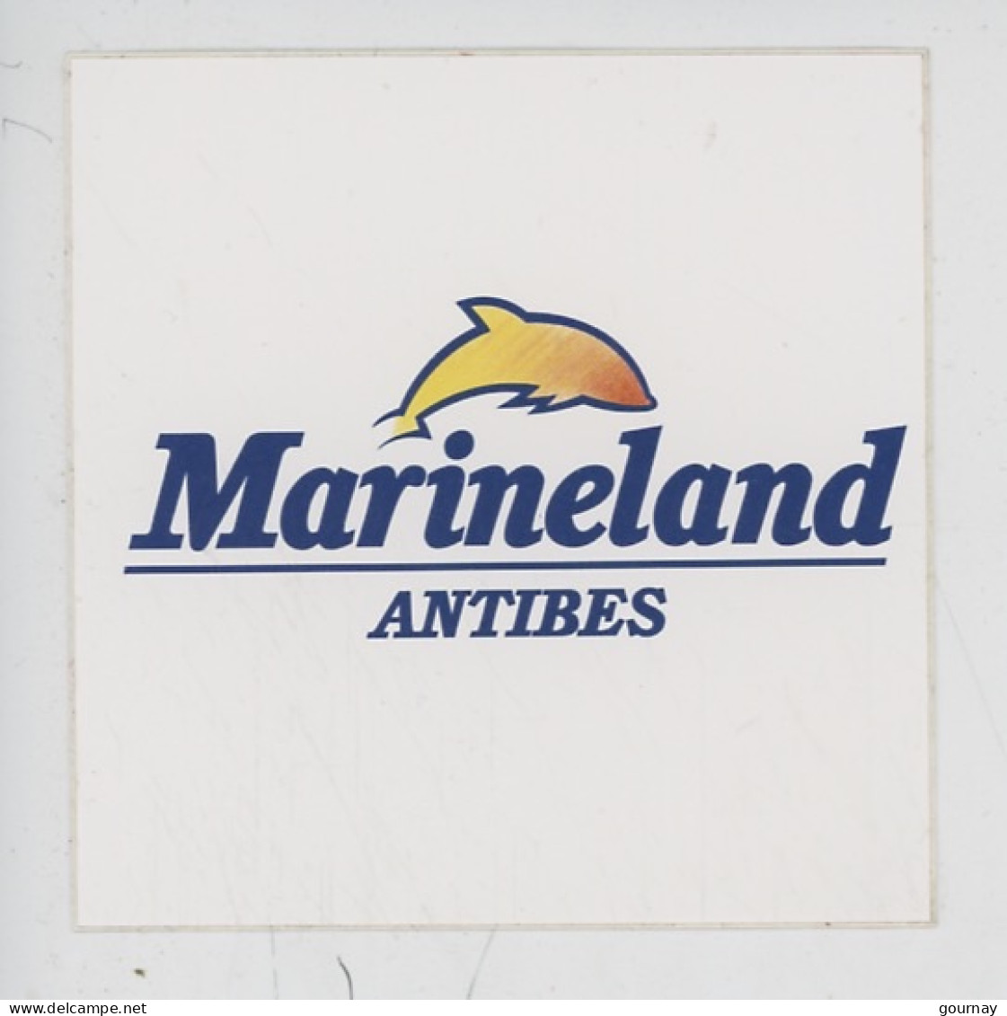 Antibes : MARINELAND Autocollant (dauphin) 8X8 - Advertising