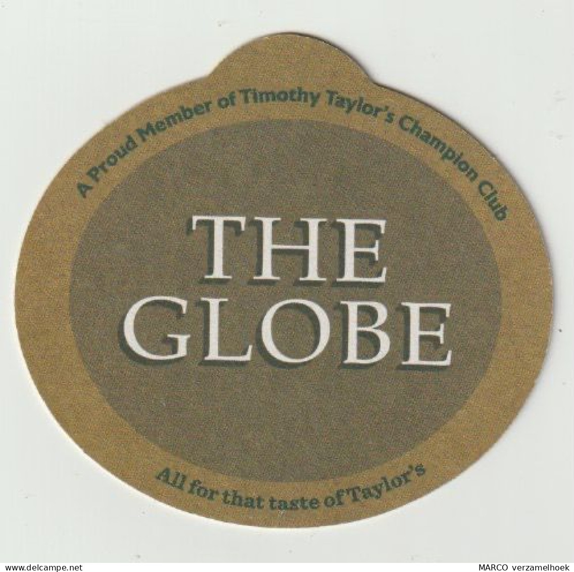 Bierviltje-bierdeckel-beermat Timothy Taylor's Championship Beers The Globe Liverpool (GB) - Beer Mats