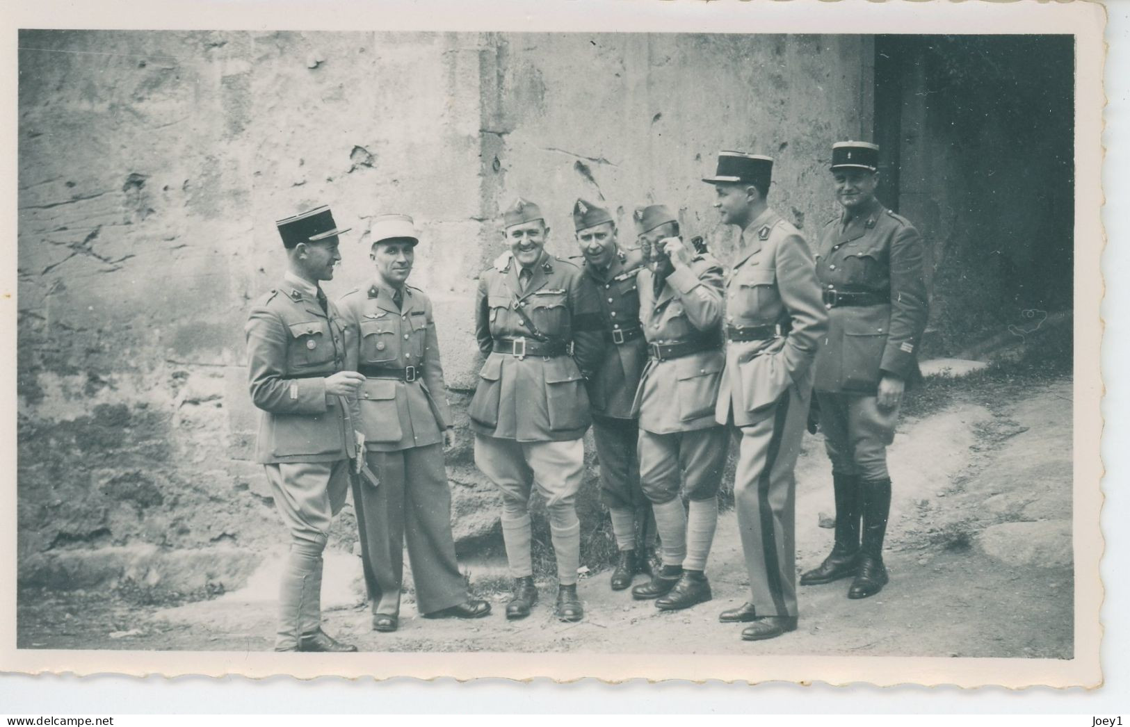 Photo Officiers Français Années 30 - Guerra, Militares