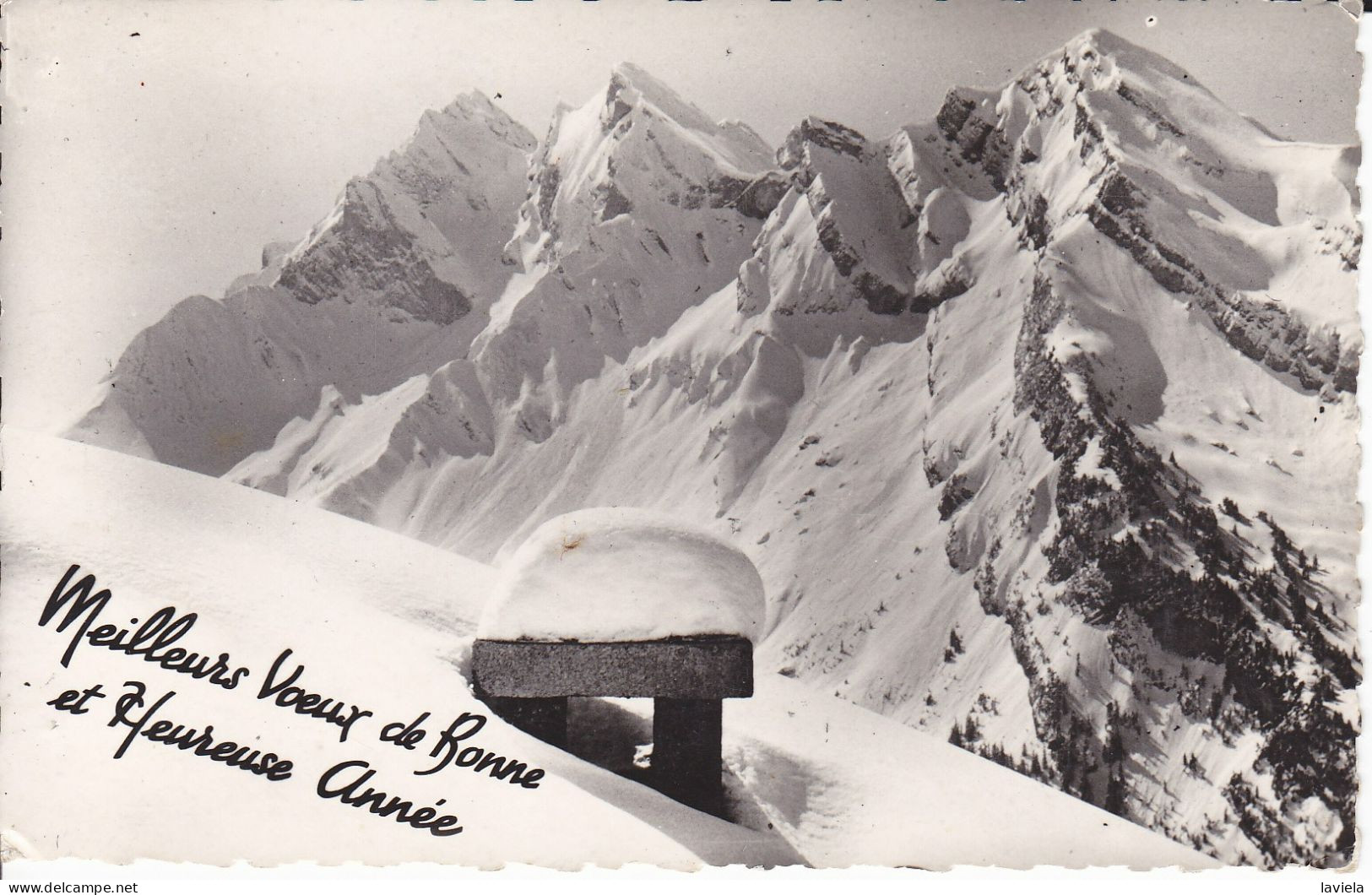 73 Des Neiges De SAVOIE - Meilleurs Voeux - Circulée 1961 - Otros & Sin Clasificación