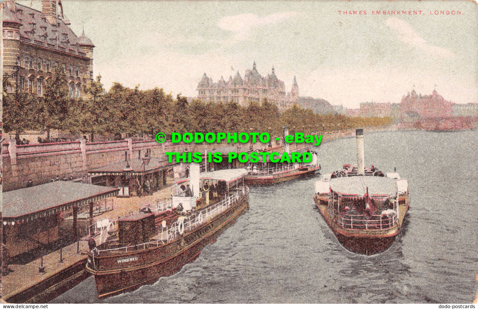 R538221 Thames Embankment. London. 1913 - Other & Unclassified