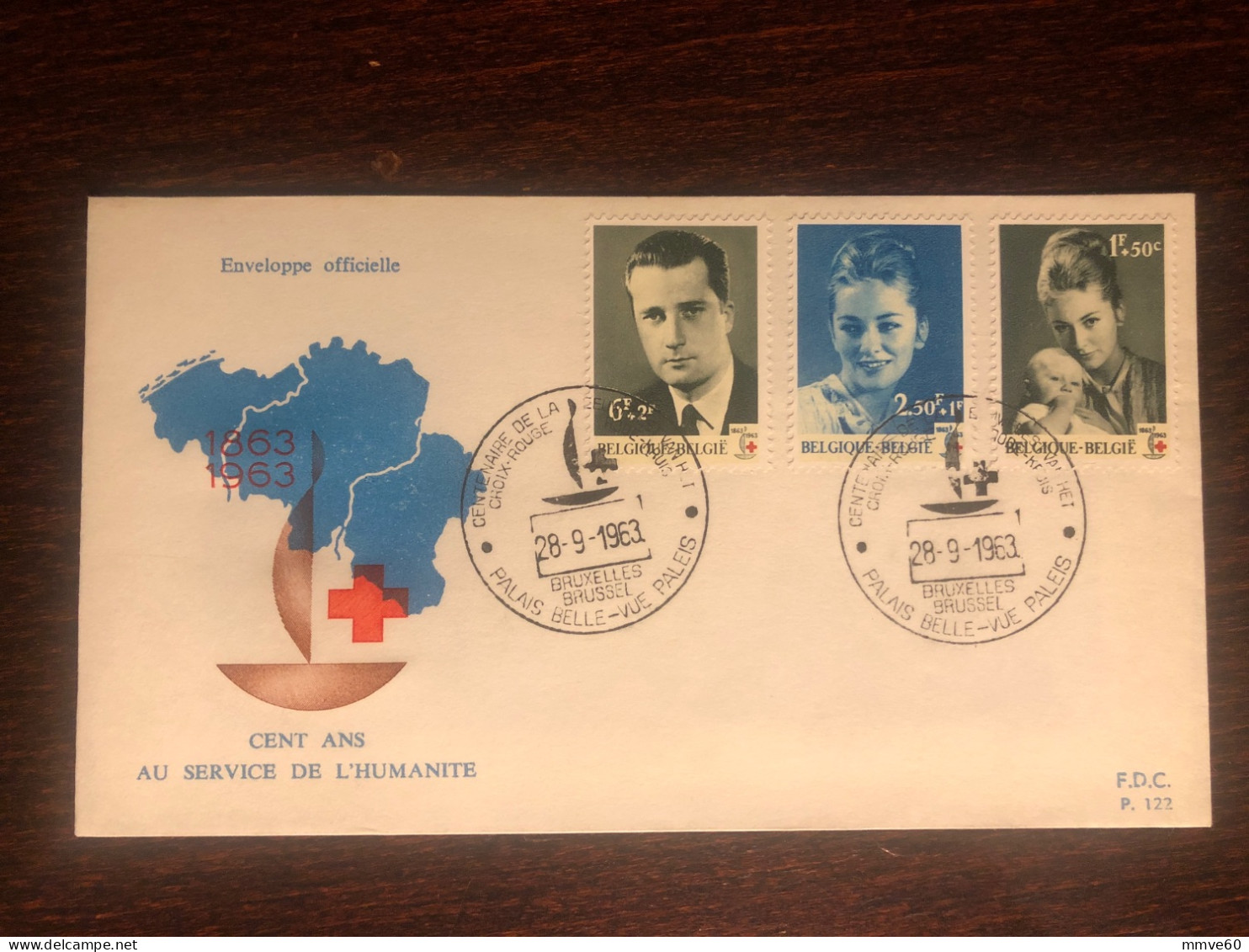 BELGIUM FDC COVER 1963 YEAR RED CROSS HEALTH MEDICINE STAMPS - Cartas & Documentos