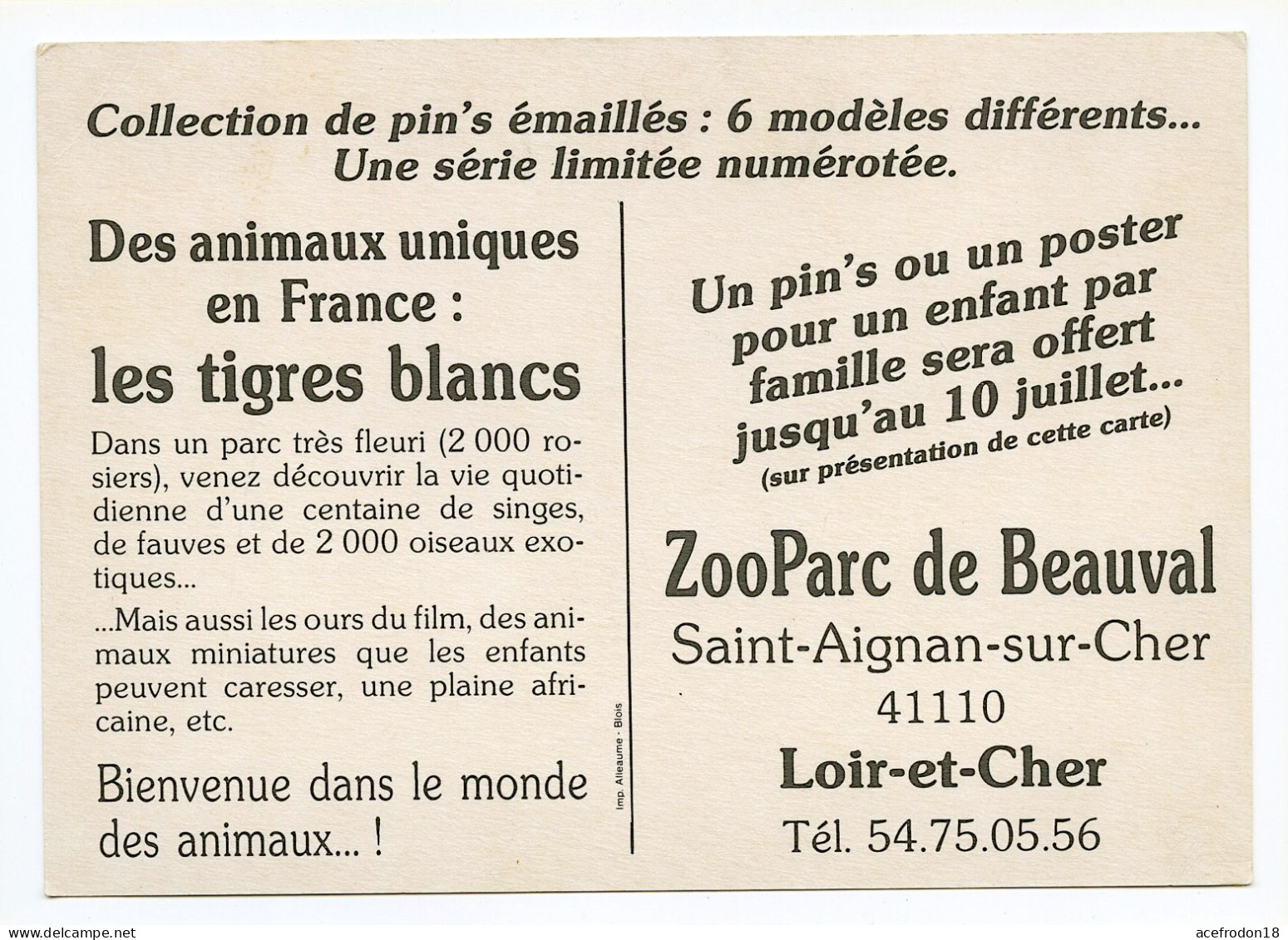 Saint-Aignan-sur-Cher - ZooParc De Beauval - Les Tigres Blancs - Saint Aignan