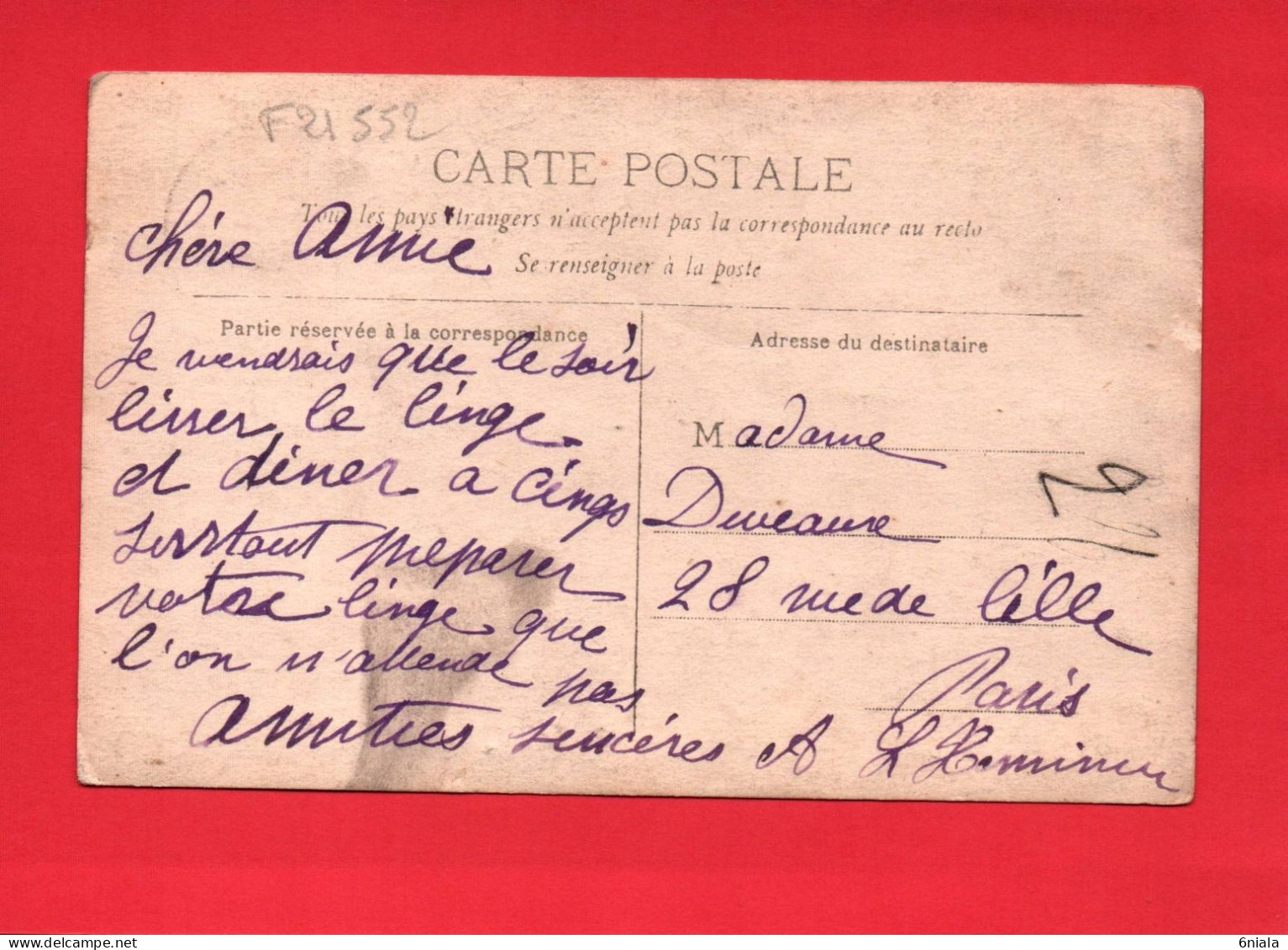 F 21552 Belle Carte Photo à Identifier  Personnel  D'un Hôtel Ou Restaurant ?  10 Personnes ( Lingère Linge )( 2 Scans) - Fotos