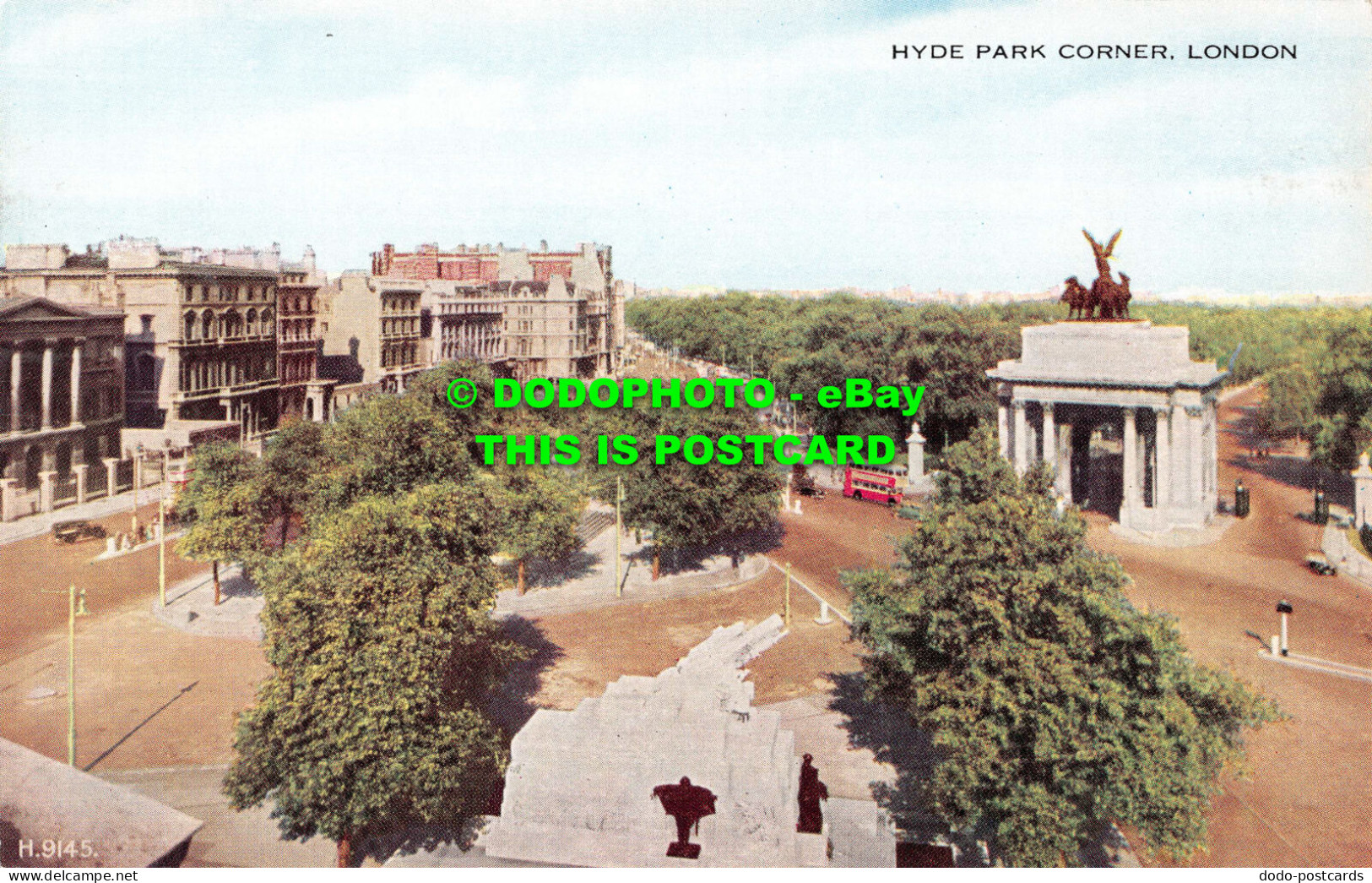 R538259 H. 9145. Hyde Park Corner. London. Valesque Postcard. Valentines - Andere & Zonder Classificatie