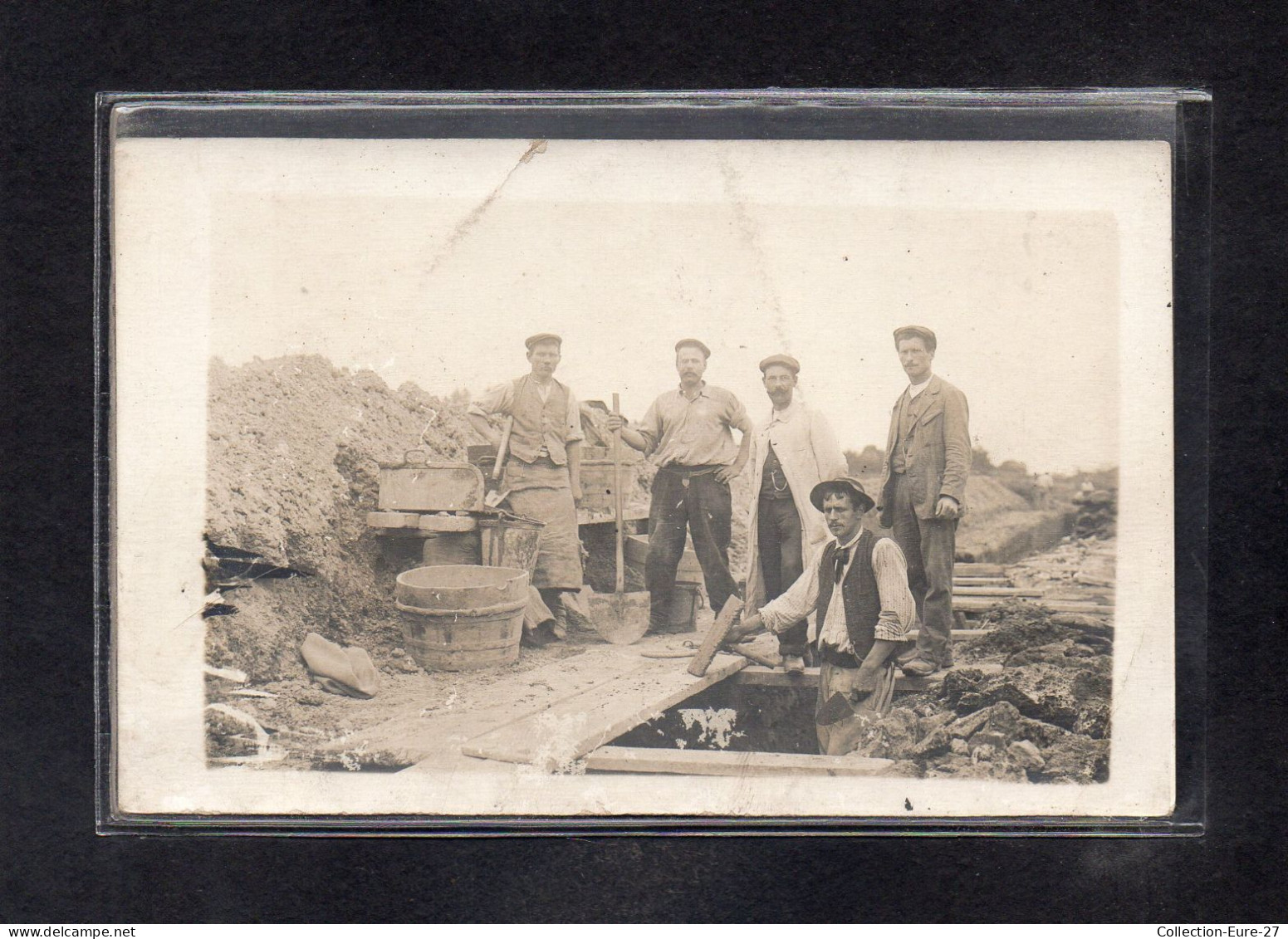 (28/04/24) 55-CPA BOIS BRULEE - CARTE PHOTO - CONSTRUCTION - Other & Unclassified