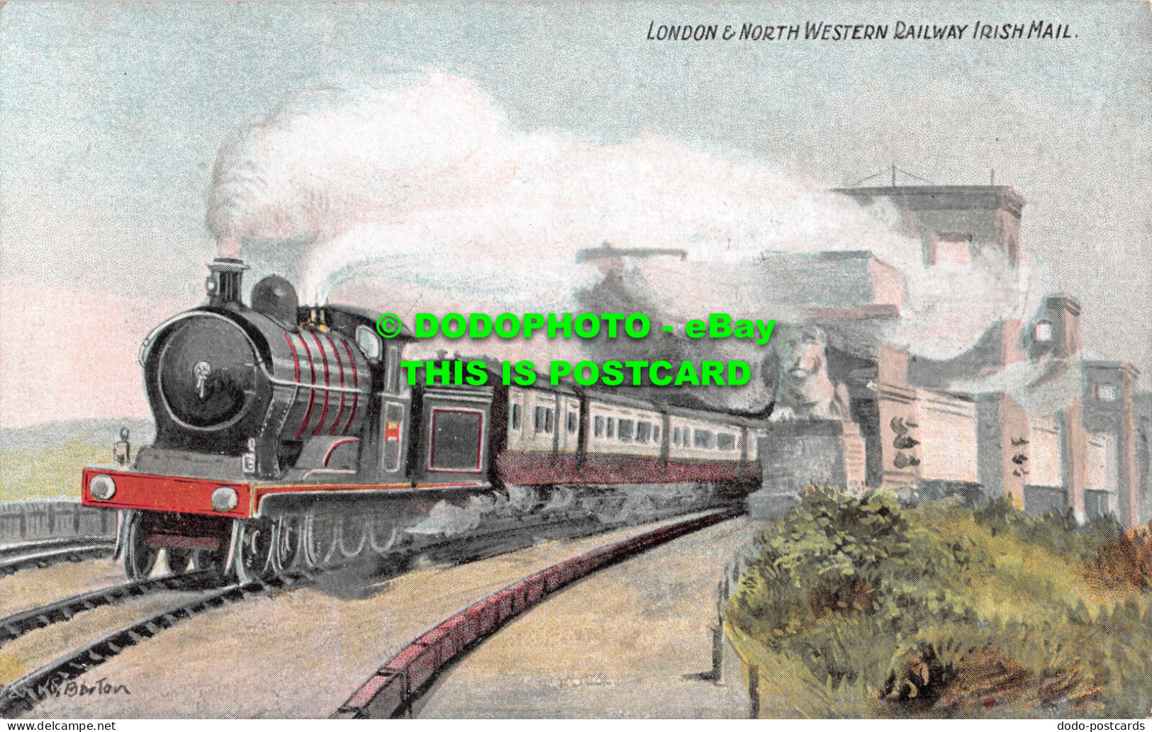 R538896 London And North Western Railway Irish Mail. J. W. B. Commercial Series - Autres & Non Classés